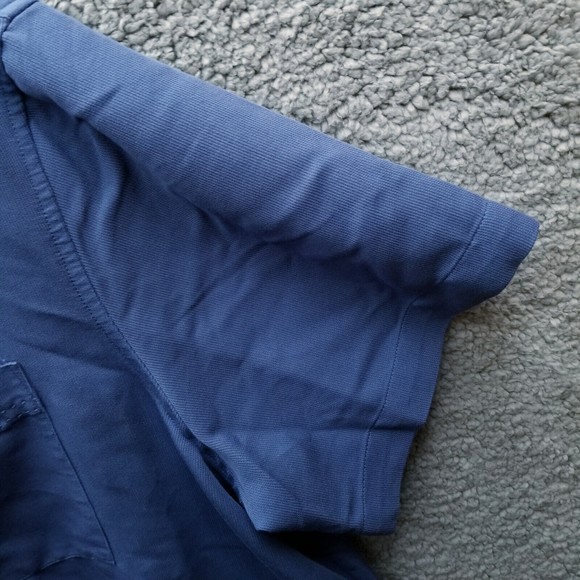 Island Passport Men's XL Blue Short Sleeve Button-Down Shirt 58" 30.5" 9.25" - Picture 4 of 12